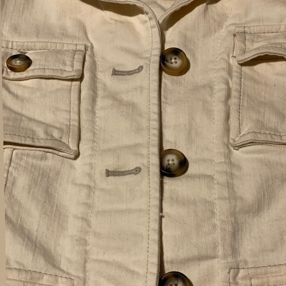 Gap White Jean Jacket Size 8 (m) - Picture 11 of 14